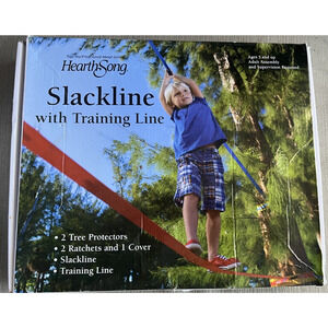 NEW HearthSong 50' Slackline W/ Balancing Training Line & Carrying Bag Age 5 +